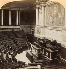 Interior of the Chamber of Deputies, Paris, France', 1900.