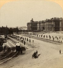 The Imperial Winter Palace from Nevsky Prospect, St. Petersburg, Russia', 1897.