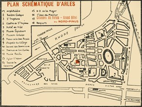 Plan Schematique D'Arles', c1920s.