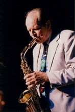 John Dankworth, Brecon Jazz Festival, Wales, 1995.