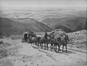 Crossing San Marcos Pass, California', c1897.