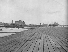 Levee and Steamboat Landing, New Orleans', c1897.