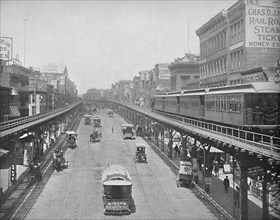 The Bowery, looking north, New York', c1897.