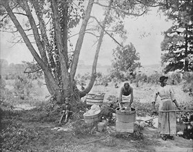 Washerwomen, El Paso, Texas', c1897.