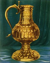 Flagon with "Feather-Work"', 1938.