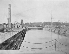 Dry Dock at Esquimalt, British Columbia', c1897.