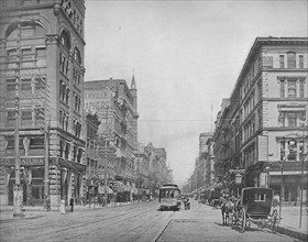 Broadway, north from Chestnut Street, St. Louis', c1897.