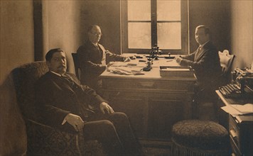 Office of the Consulate at the Cuban Embassy in Brussels, Belgium, 1927.