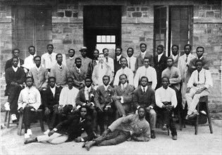 Staff of a West African Government Printing Department', 1909.