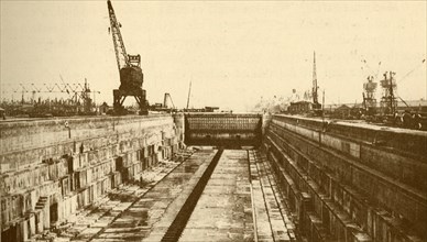 Albert Dock Extension, Port of London', c1930.