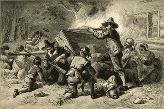 Virginians Defending Themselves Against Indians', (1877).