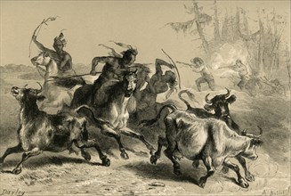 Indians Plundering South Carolina Plantations', (1877).