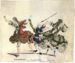 Costume design for the ballet Endymion by Gaetano Vestris, 1773-1778.