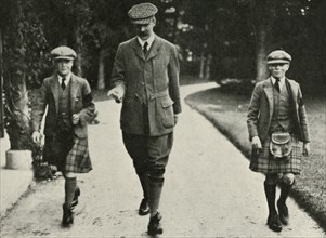 King George VI and the Ex-King Edward VIII with Mr. Hansel Their Tutor, 1911, 1937.