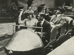 His Majesty and Princess Mary on the Alpine Railway, Earl's Court Exhibition, 1913', 1937.