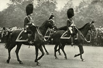 King George Riding With the Late King George V and the Prince of Wales, 1928.', 1937.