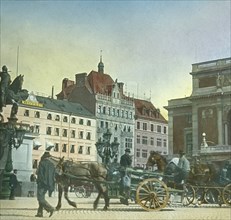 Gustav Adolf's Square, Stockholm, Sweden, late 19th-early 20th century.
