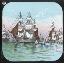 The Fleet at Spithead, 1853', c1900.