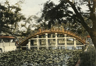 Le Pont Sumiyoshi A Osaka', (Sumiyoshi Bridge in Osaka), 1900.