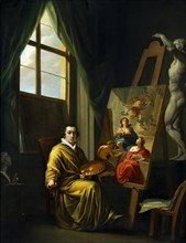 Self-Portrait in his Studio, 1808-1810.