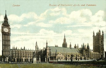Houses of Parliament Lords and Commons', late 19th-early 20th century.