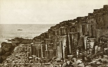 Lord Antrims Parlour, Giants Causeway', late 19th-early 20th century.