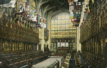 The Choir in St George's Chapel, Windsor Castle, 1904.