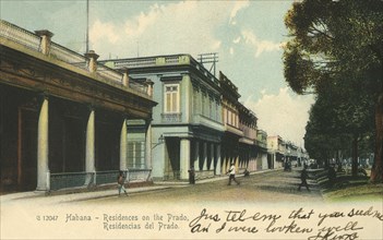 Habana - Residences on the Prado', 1907.