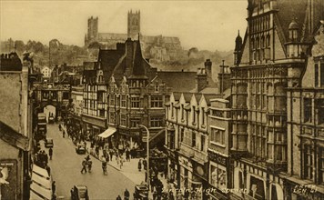 Lincoln High Street', late 19th-early 20th century.