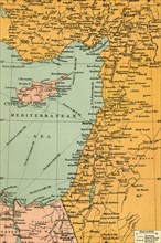 Map To Illustrate The Campaign in Palestine', 1919.