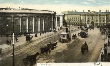 College Green - Dublin', late 19th-early 20th century.