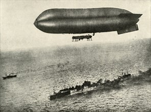 An Airship Escorting a Convoy', (1919).