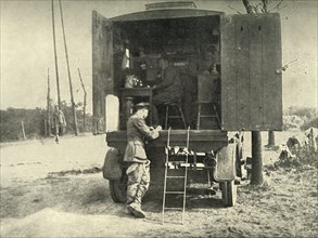 Telephone Lorry Exchange Attached to R.A.F. Kite Balloon Section', (1919).