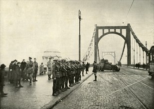 The 18th Hussars Guarding a Bridge on the Rhine at Cologne', (1919).
