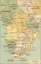 Map of Mid. And South Africa', 1919.