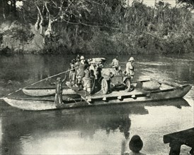 Conveying Motor Transport across the Mbaka River, German East Africa', (1919).