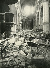 The Damage Done to Cambrai Cathedral', (1919).