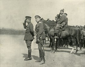 M. Kerensky Saluting The Troops', July 1917, (1919).