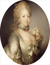 Portrait of Caroline Matilda of Great Britain (1751-1775), Queen of Denmark, ca 1767.