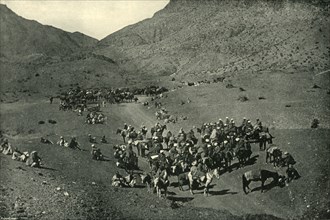 Caravan Passing Through the Khyber Pass', 1901.