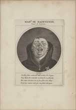 Madame de Maintenon disguised as a monk, ca 1690.