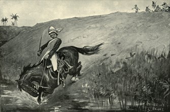 Narrow Escape of Lieutenant Roberts While Pursued by Natives Near Lucknow', (1901).