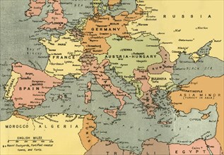 Central Europe and the Mediterranean', 1919.
