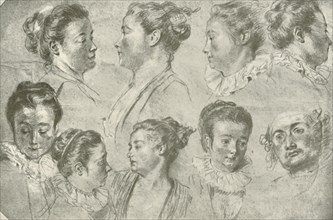 Drawing in Three Chalks', early 18th century, (1908).