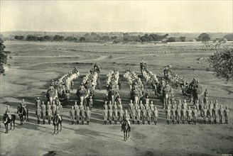 An Elephant Battery, "Camp of Exercise", Rawal Pindi', c1890, (1901).