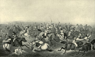 Charge of Hodson's Horse at Rhotuck', 1857, (1901).
