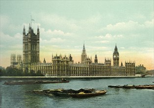 The Houses of Parliament', c1900s.