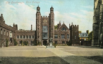 The Quadrangle, Eton College', 1905.