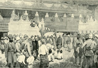 The Burmah War - Sir Frederick Roberts Meeting The Buddhist Archbishop at Mandalay', (1901).