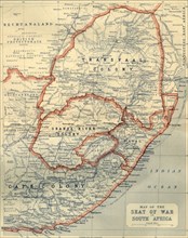Map of the Seat of War in South Africa', 1901.